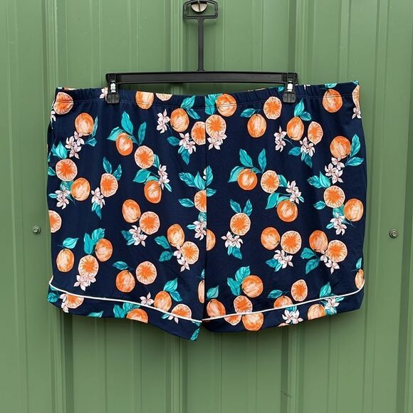 Dreamy Soft Short Sleeve Knit Notch Collar Top & Shorts Pajama 2-Pc Set Size 3X - Picture 5 of 8